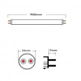 13 LED  MAX Tube Glass  300º   90cm - 150Lm/W