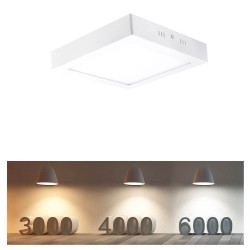 Comprar Plafón LED de Superficie Cuadrado 12W IP20-Interior