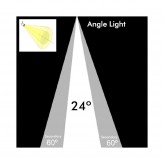 LED Strahler 30W MAYA Schwarz Dimmbare 3-Phasen-Stromschienen DOB Driverless  24º