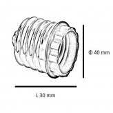 Casquillo Adaptador   E40-E27