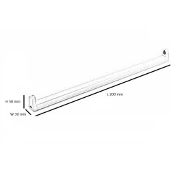 COMPRAR Carcaça para tubo T8 G13 120cm