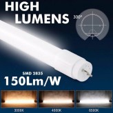 22W LED  MAX Tube Glass  300º   150cm - 130Lm/W