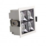 Downlight LED - 20W - Carre  - 18°- UGR17 140lm/W