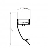 Aluminum Profile CORNICE  Model - 2 Meters