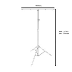 COMPRE Tripé Stand Dj Disco Lighting