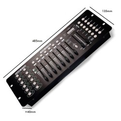 Quizás quisiste decir: Mesa Controladora para Iluminación DMX 512Control Panel for Lighting DMX512 -192 channels