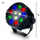 Projecteur  Mini PAR LED 36W MONTANA  RGB + Blanc - DMX