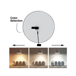 Foco LED 30W VIENA Branco para Calha Monofásico 24º  CRI +85