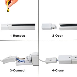 Buy 3-PHASE Track  Rail White - 2 meter