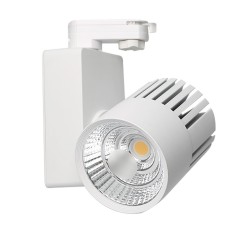 Foco LED 40W GRAZ Blanco BRIDGELUX Chip para Carril Monofásico 100º  CRI +90