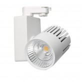 LED Strahler 40W GRAZ  Weiß BRIDGELUX Chip  für 1-Phasen Schienensystem 100º  CRI +90