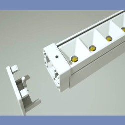 28W Turner Linear Bar  LED - HALLE DYNAMICS - UGR19 - for Technical Ceilings - Pack 2 units