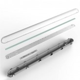 LED Wannenleuchte 20W mit Integrierter LED OSRAM DRIVER - 60cm