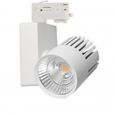 Foco LED 40W GRAZ TRIFASICO Blanco BRIDGELUX Chip para Carril Monofásico 100º  CRI +90