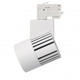 LED Strahler 40W GRAZ  Weiß BRIDGELUX Chip  für 3-Phasen-Stromschienen 100º  CRI +90