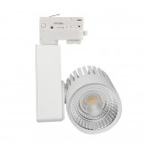 Spot LED GRAZ TRIPHASÉ Blanc BRIDGELUX Chip pour rail Monophasé 40W - 100°  CRI +90