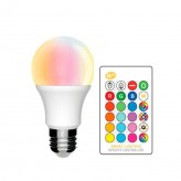 10W LED Bulb RGB 270º E27 with Remote Control