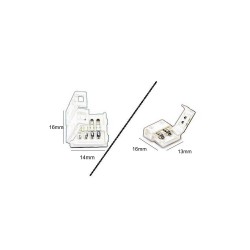 Quick connector LED 12mm 2486