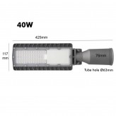 LED Straßenleuchte 40W HALLEY BRIDGELUX Chip 140lm/W