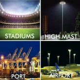 400W LED  Floodlight MAGNUM AIR  186Lm/W  136ºx78º