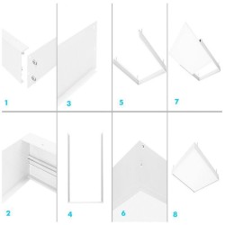 COMPRAR Kit da superficie do Painel da 60 x 30 branco