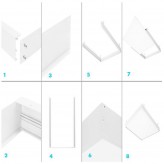 Kit de superficie de Panel 60x30 blanco