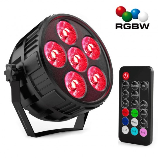 36W LED Mini PAR Spotlight  MONTANA RGBW + Remote control