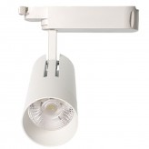 LED Strahler 30W VIENA Weiß für 1-Phasen Schienensystem 24º CRI +85