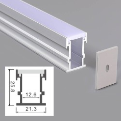 Aluminum Profile PRO Model - 2 Meters CE - ROHS PA2SUE