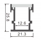 Aluminum Profile FLOOR Model - 2 Meters CE - ROHS