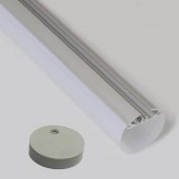 Profilé en aluminium modèle TUBE - 2 mètres