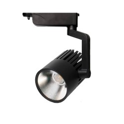 Foco LED 40W PISA Preto para Calha Monofásico 35º