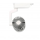 Spot LED  40W PISE  BLANC pour rail Monophasé - 35°