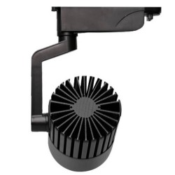 Foco LED 40W PISA Negro para Carril Monofásico 35º