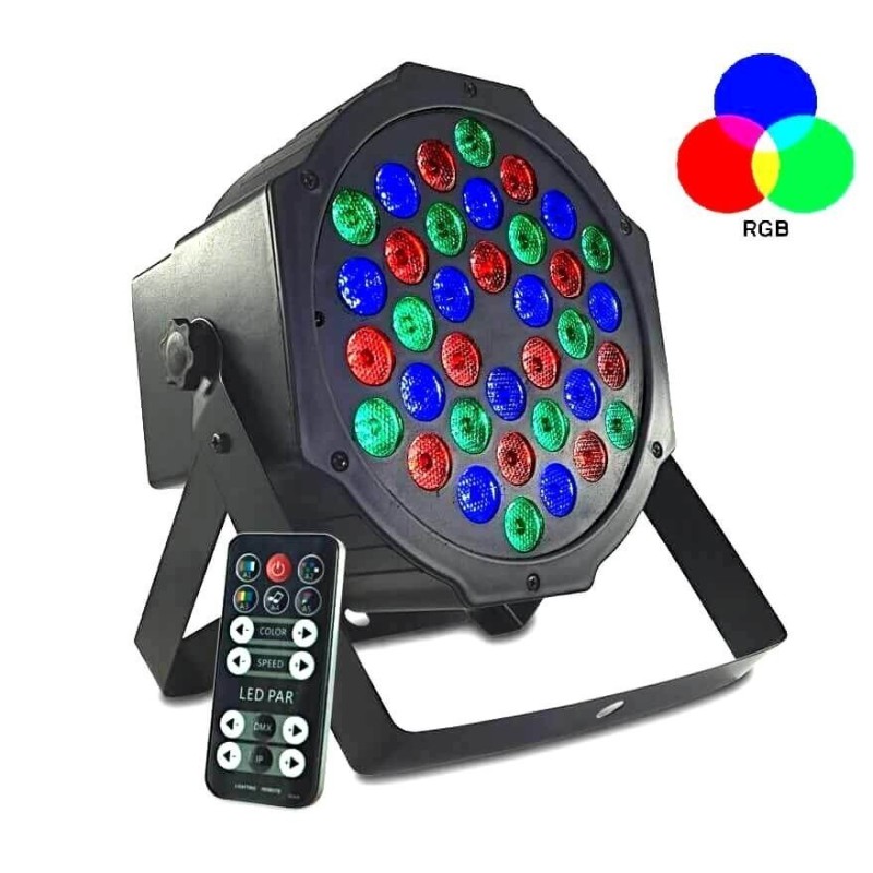 Foco PAR LED 36W DMX MONTANA con mando