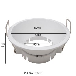 Aro circular fijo para dicroica LED GU10  MR16 -