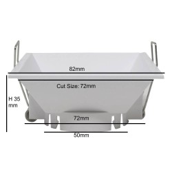 Frame square for LED MR16  GU10