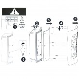 Applique LED E27 CAEN  Extérieur IP44