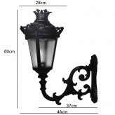 QUEEN Streetlamp for E27 LED Lamp with Arm - Aluminium