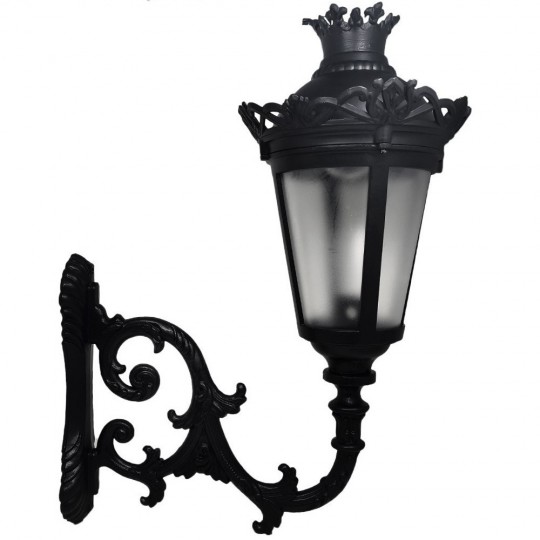 QUEEN Straßenlaterne für E27 LED-Lampe mit Arm - Aluminium