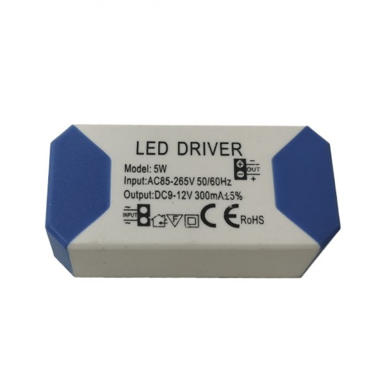 Driver pour luminaires LED 5W 300mA