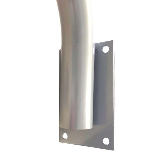 Soporte para Farola modelo Tubular Curvo- Acero Galvanizado - 1m.