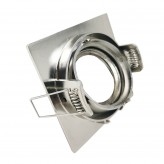 Frame square adjustable for LED MR16  GU10 - Aluminium