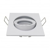 Frame square adjustable for LED MR16  GU10 - Aluminium