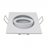 Aro quadrado Basculante para lámpada GU10  MR16 - Alumínio