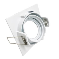 Frame square adjustable for LED MR16  GU10 - Aluminium