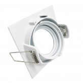 Frame square adjustable for LED MR16  GU10 - Aluminium