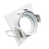 Aro cuadrado Orientable para dicroica LED GU10  MR16 - Aluminio