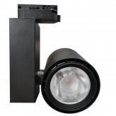 LED Tracklight 40W BERLIN Black 24º single-phase rails CRI +90