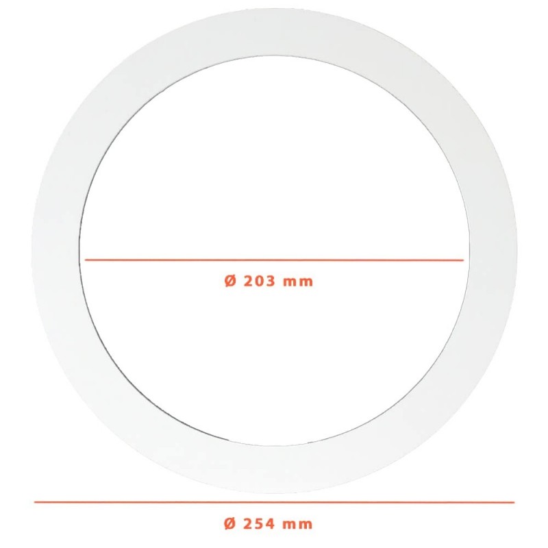 Aro para cobrir downlight oco - 25,5CM